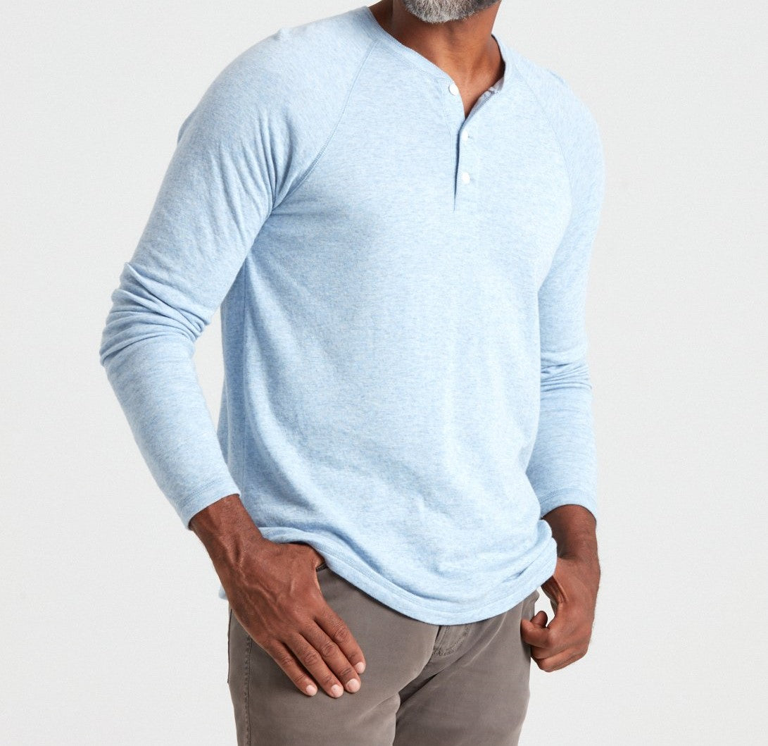 Faherty Long Sleeve Cloud Henley
