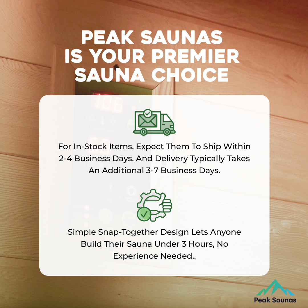 Kilimanjaro 5-Person Outdoor Full Spectrum Infrared Sauna with Full-Body Medical-Grade Red Light Therapy and Smart WiFi App Control