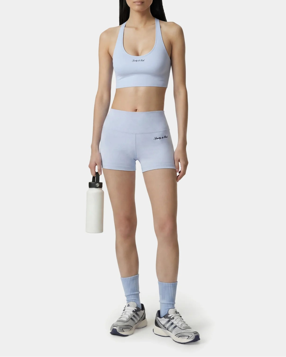 Sporty & Rich Signature Logo Mini Biker Short