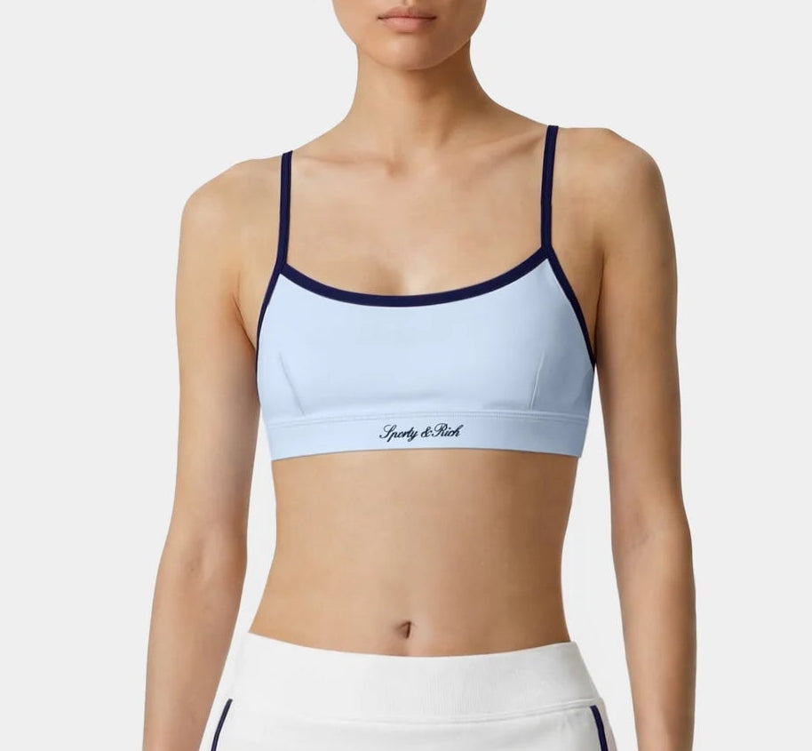 Sporty & Rich Signature Logo Athletic Bra