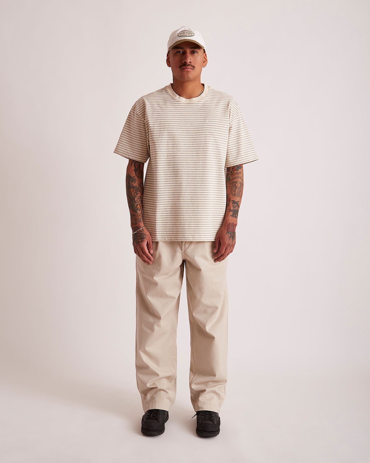 Saturdays NYC Striped Relaxed Short Sleeve Tee
