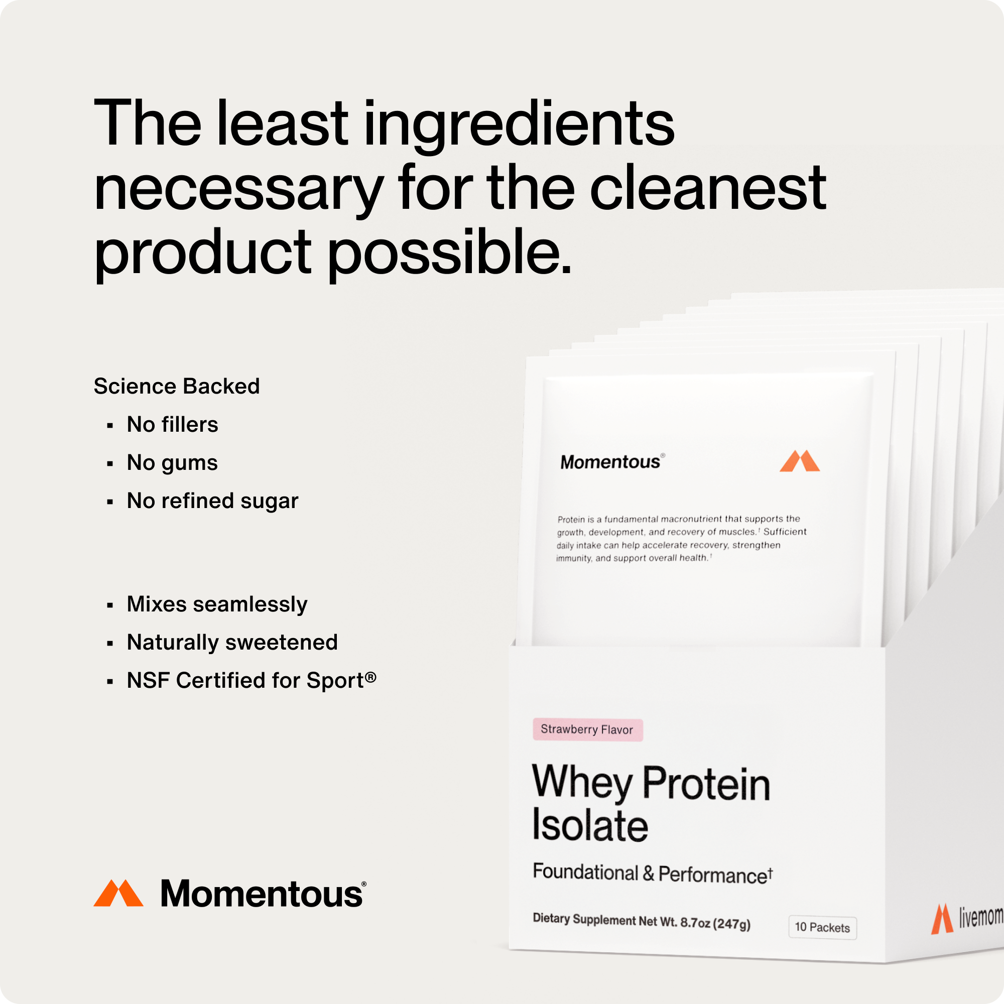 Whey Protein Isolate 10-Travel Packs