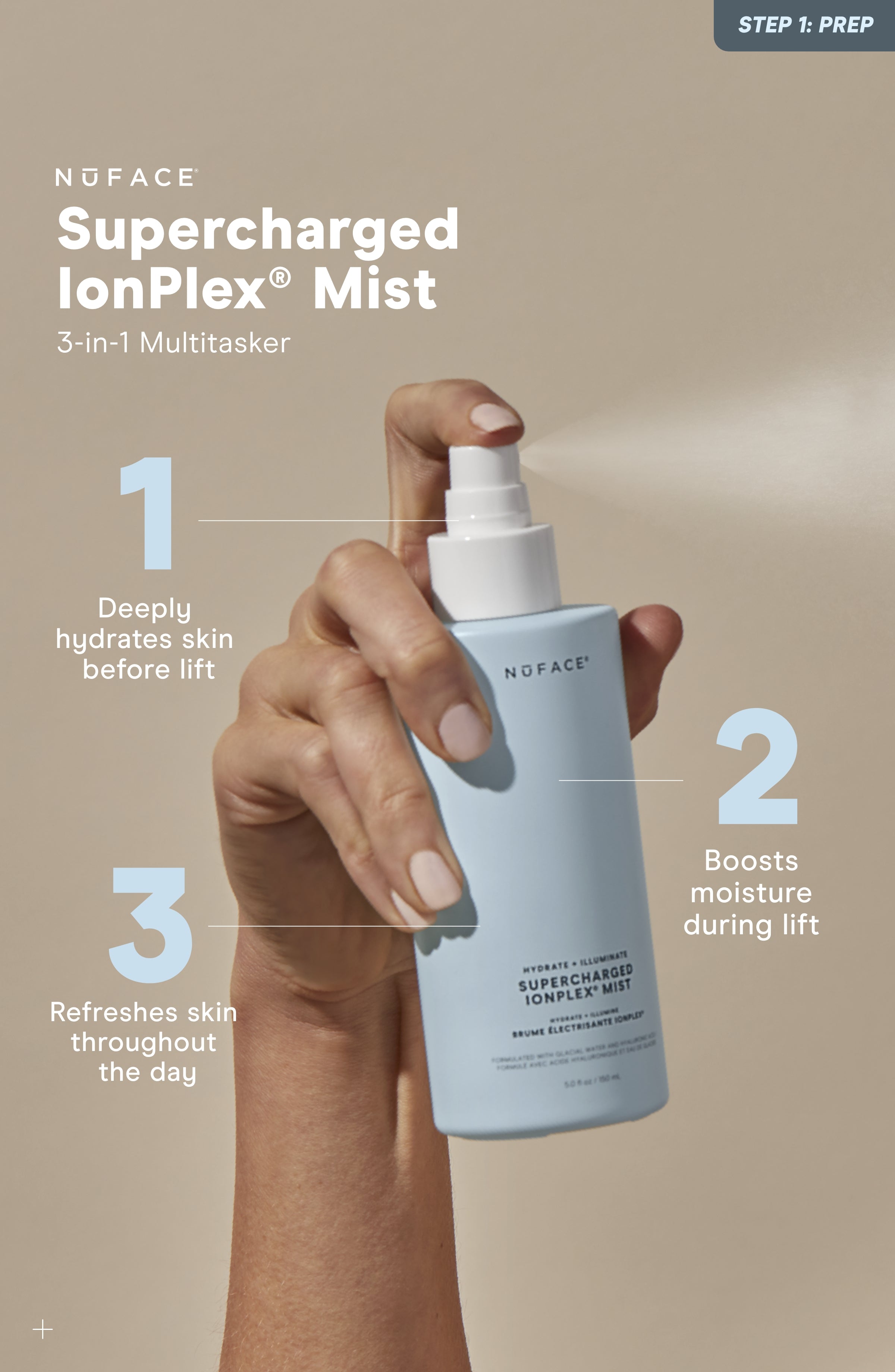 Nuface Supercharged Ionplex Mist