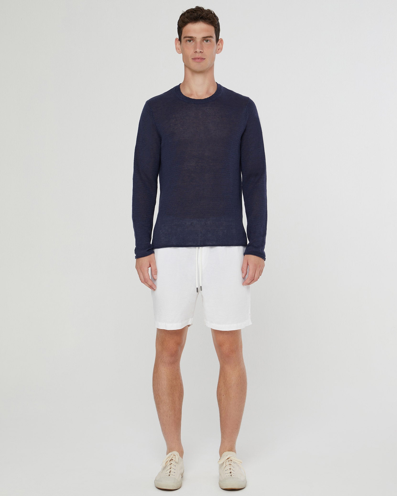 Onia Kevin Crewneck Linen Sweater