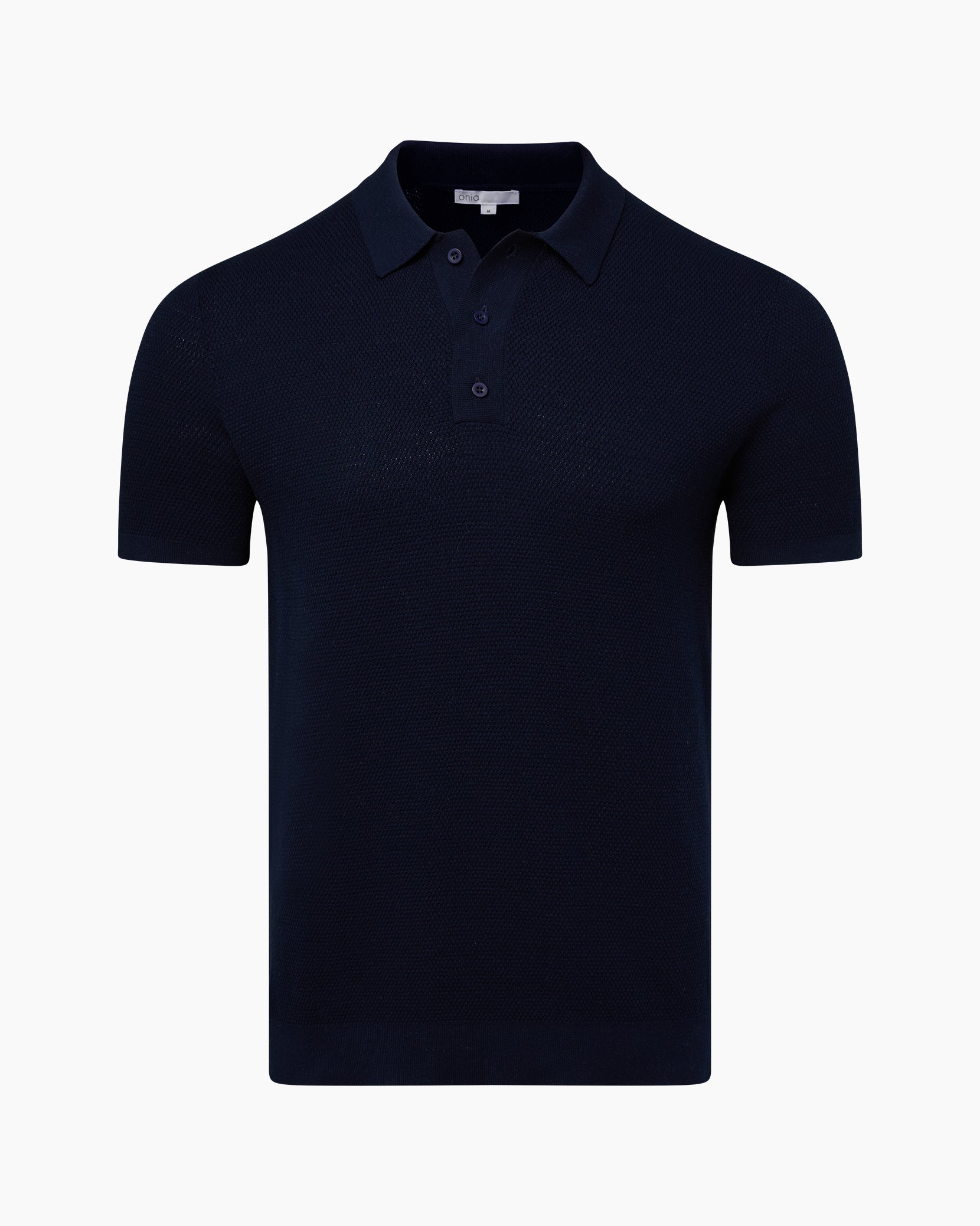 Onia Cotton Textured Knit Polo