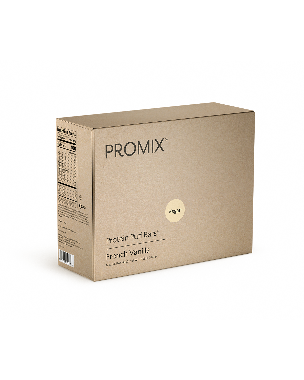 Promix Nutrition Vanilla Plant Protein Puff Bars