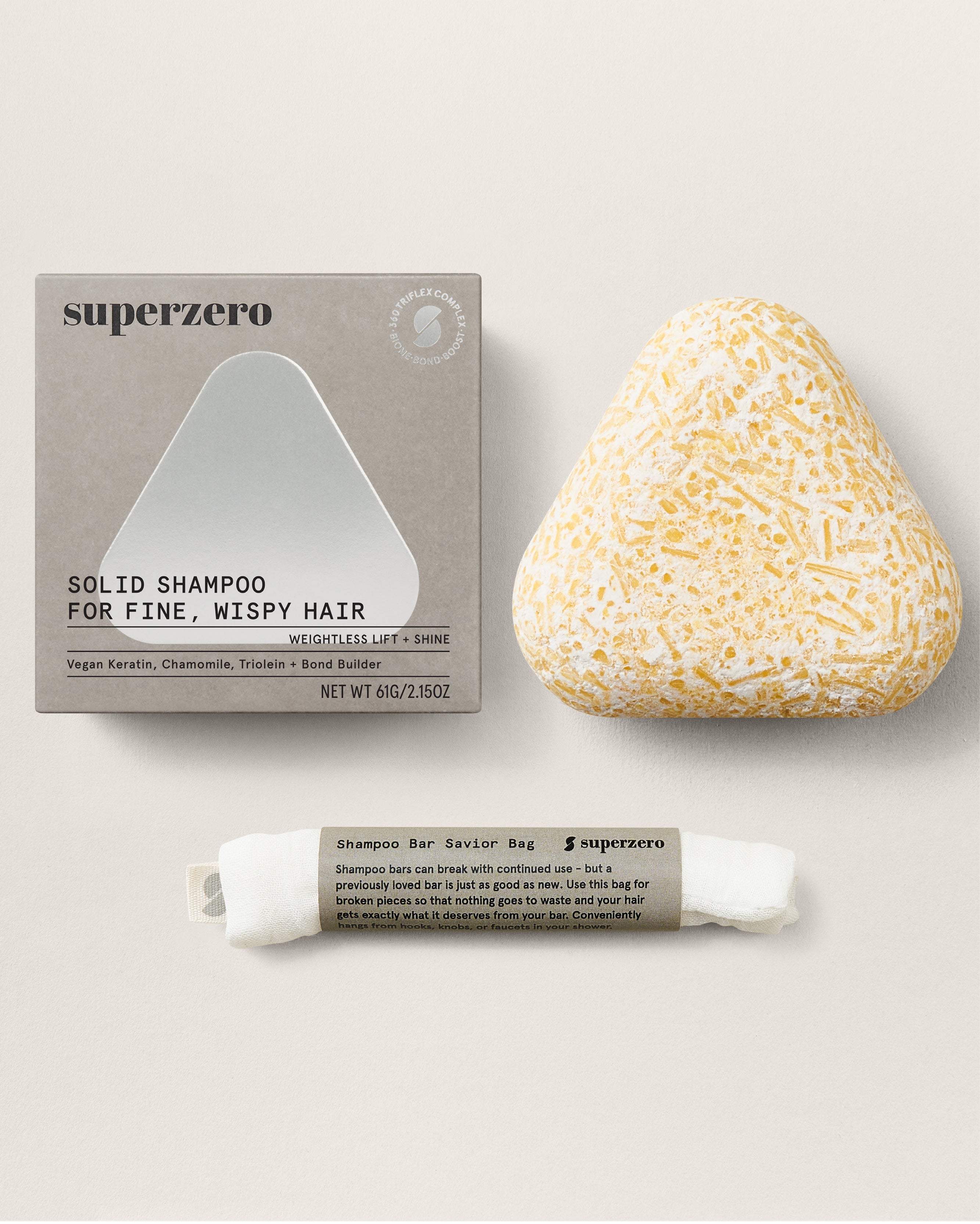 Volume + Shine Shampoo Bar for Fine Hair