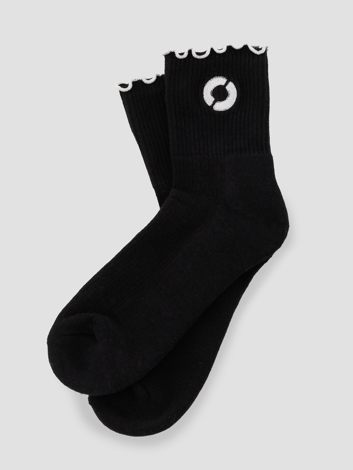 Equinox Half Crew Ruffle Sock