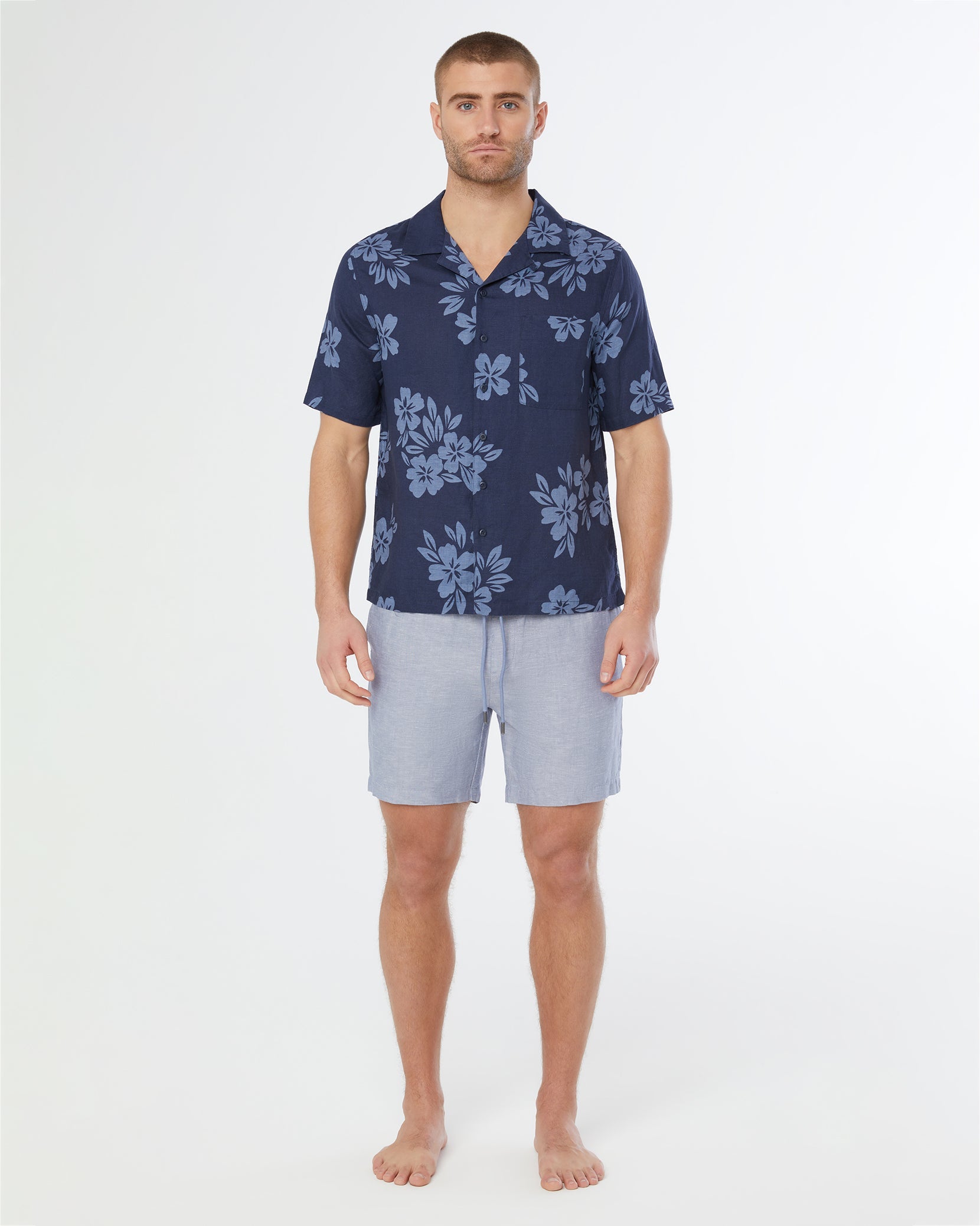 Onia Air Linen Convertible Vacation Shirt