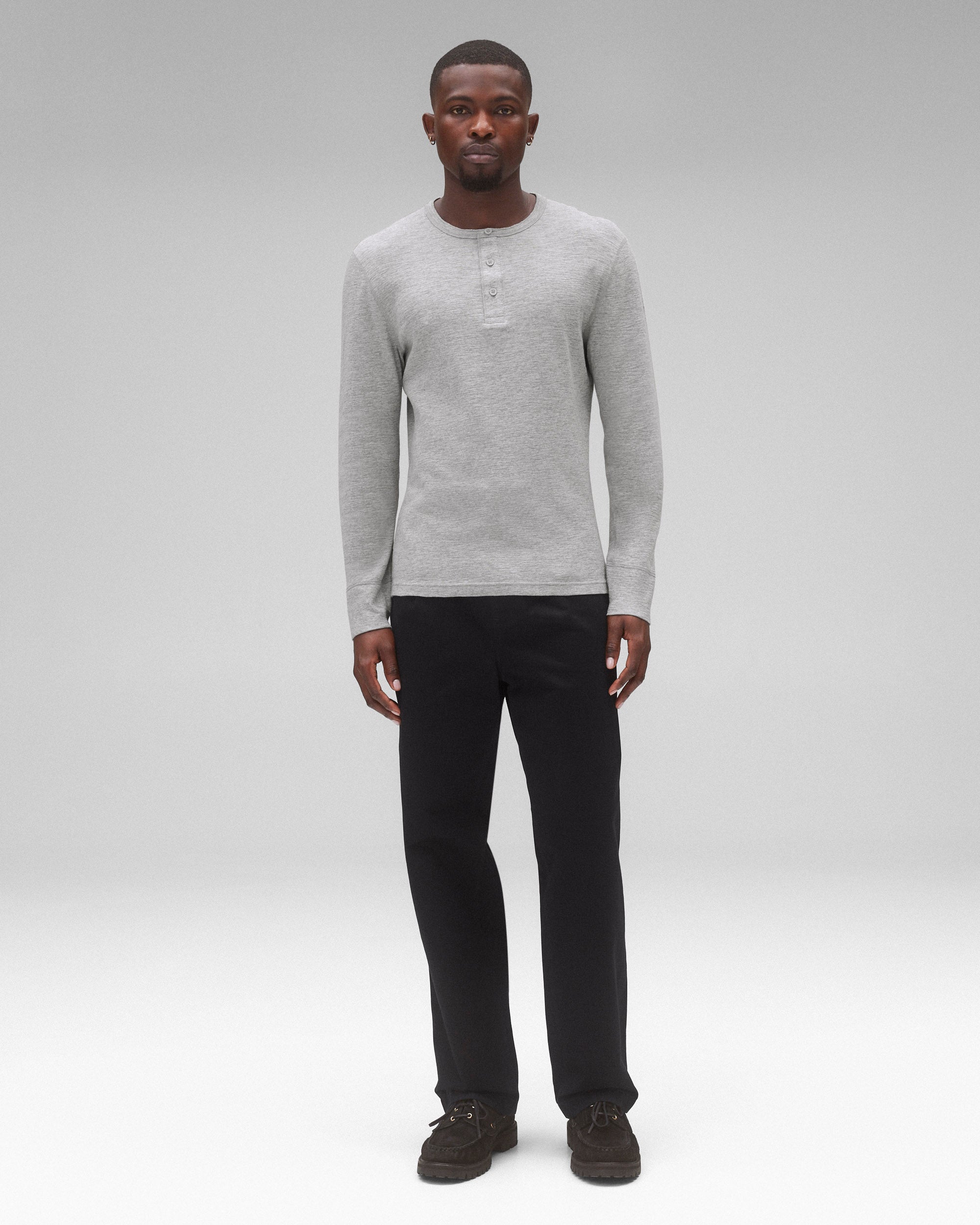 Reigning Champ 1X1 Slub Long Sleeve Henley