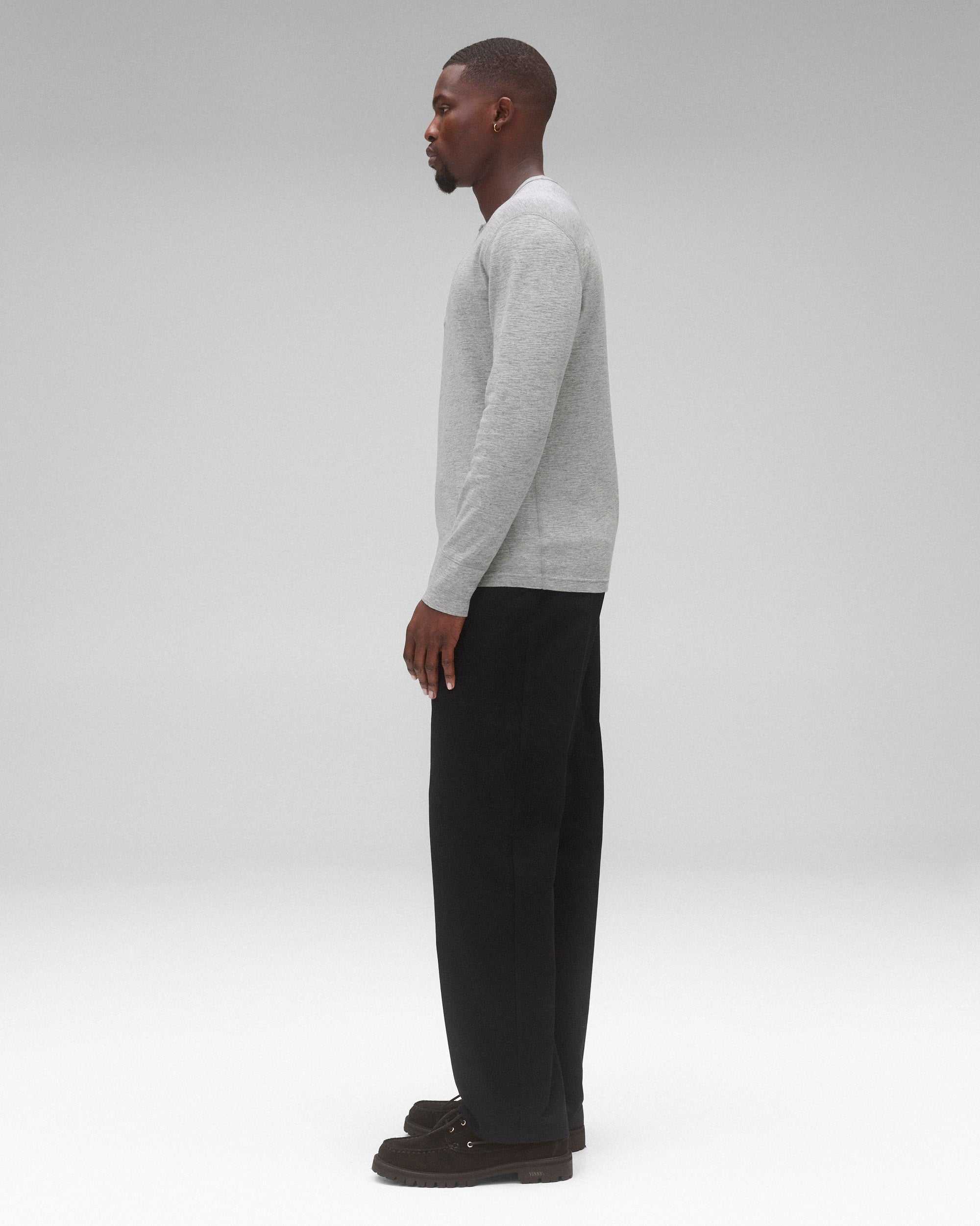 Reigning Champ 1X1 Slub Long Sleeve Henley