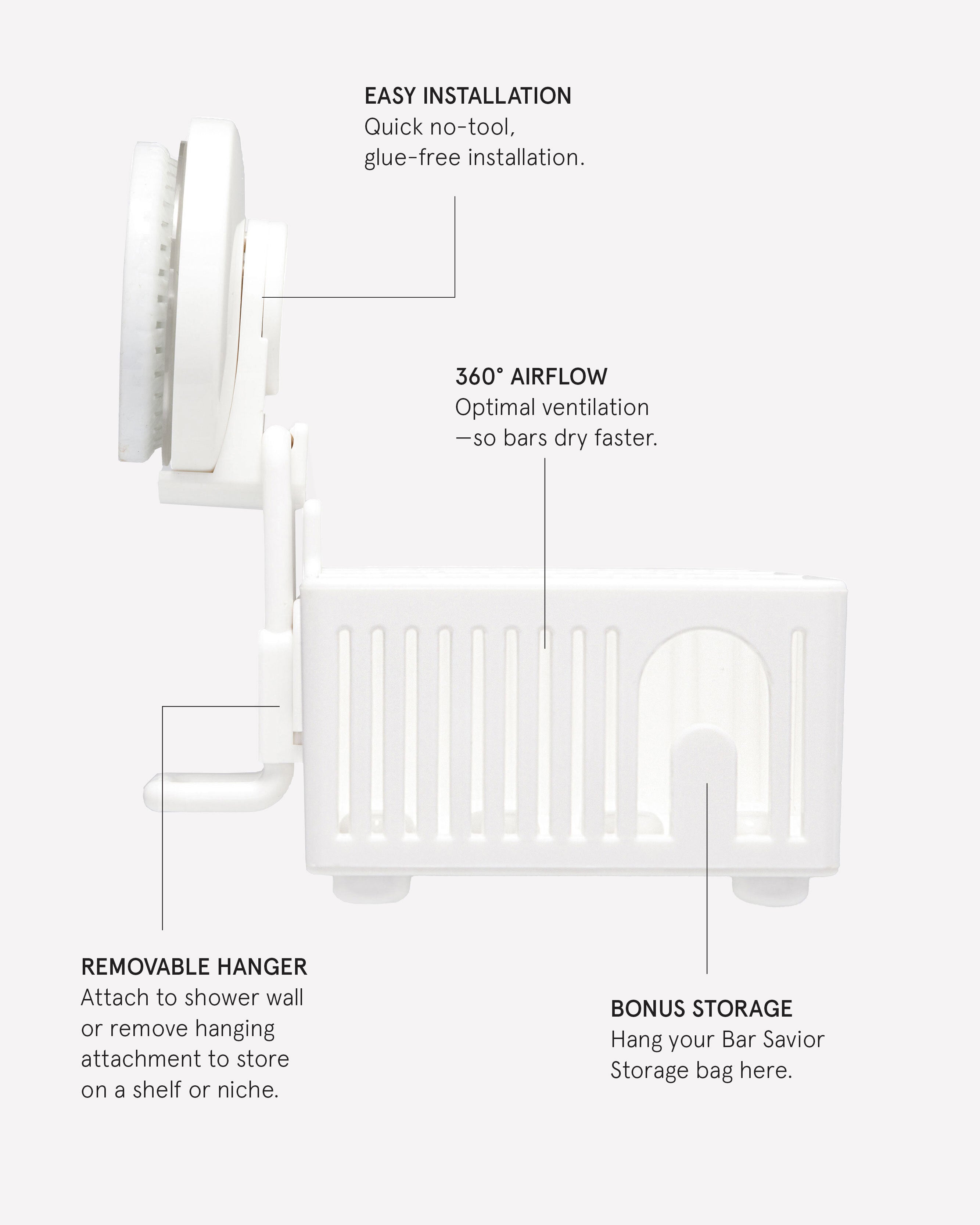 superzero Bar Home Shower Organizer