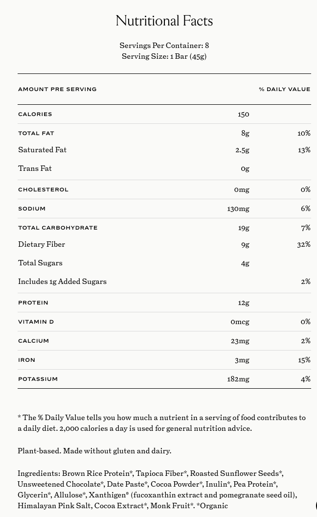 Sakara Life Metabolism Protein Super Bar