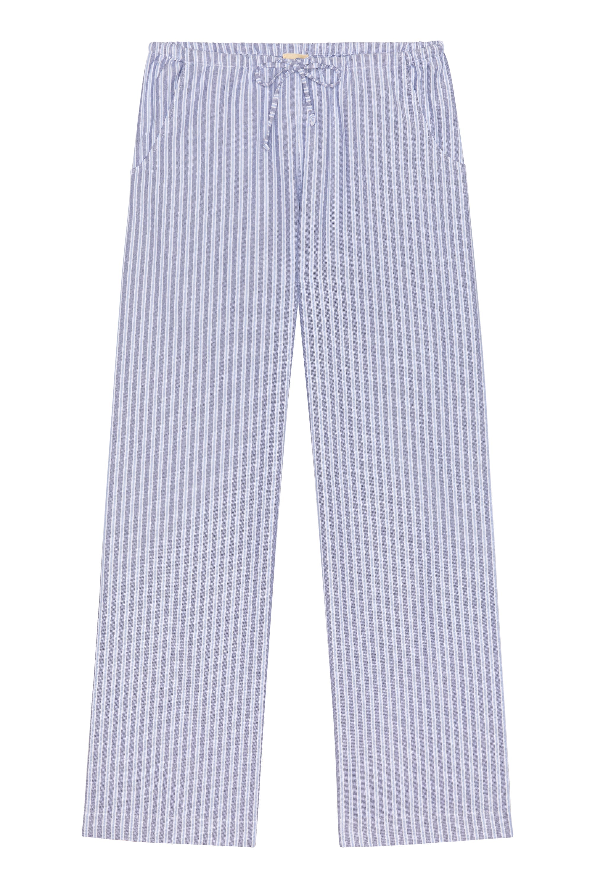 Donni The Oxford Stripe Drawstring Pant