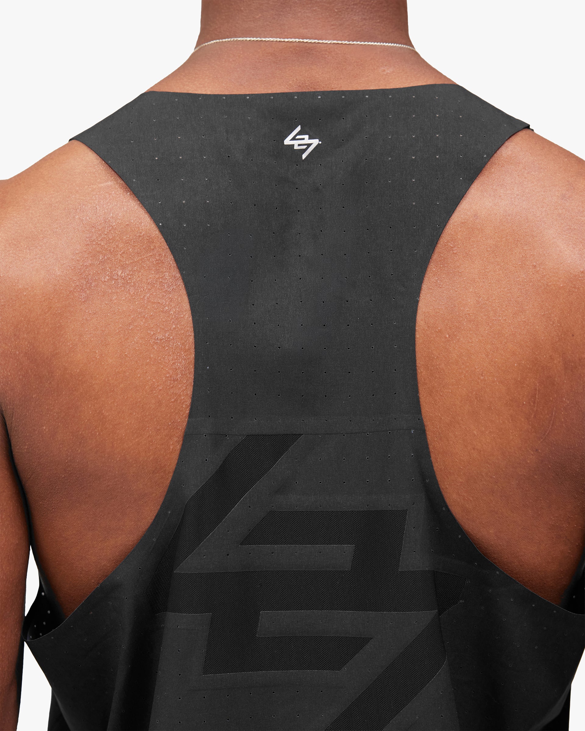 Represent 247 Perforated Running Singlet