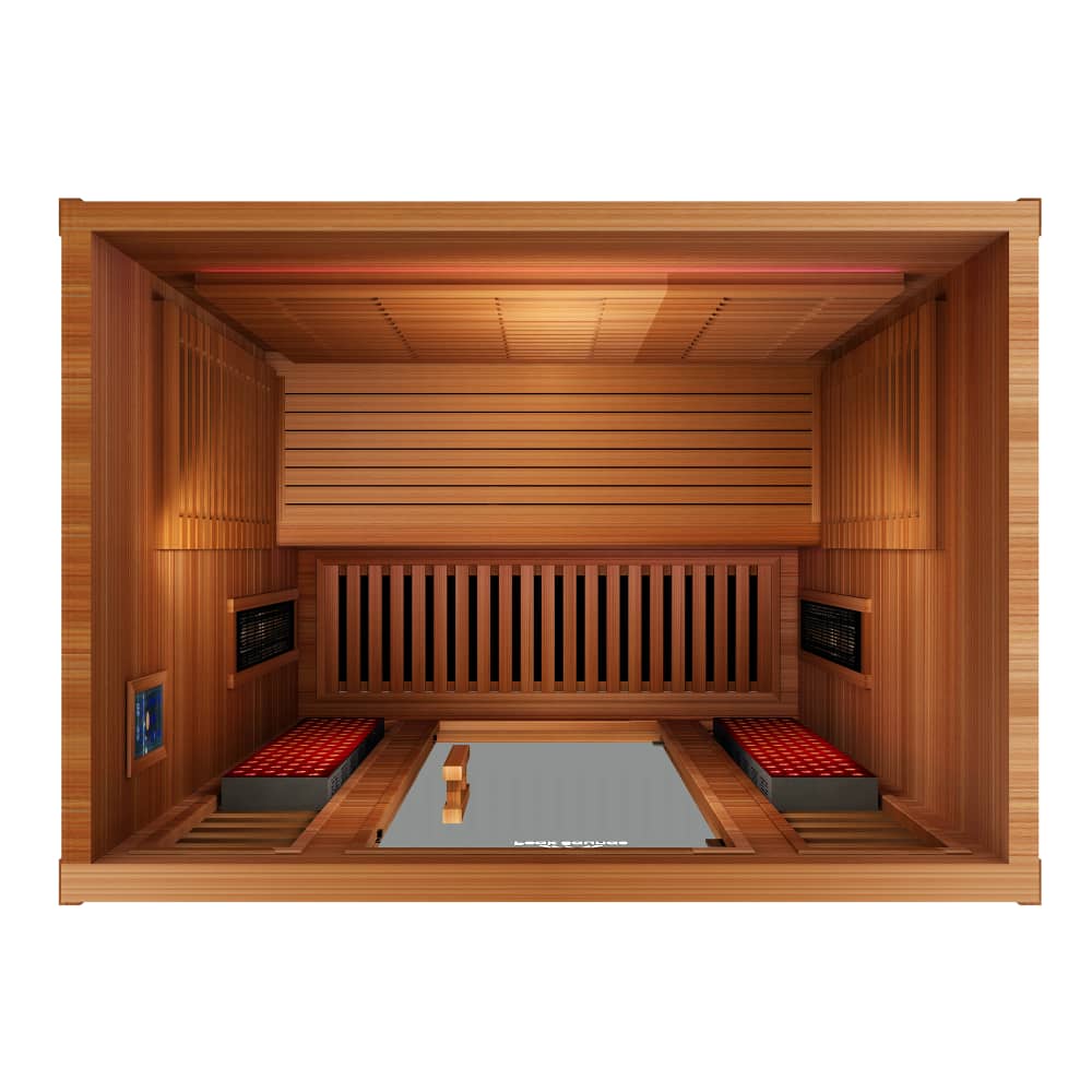 Matterhorn 3-Person Full Spectrum Infrared Sauna with Full-Body Medical-Grade Red Light Therapy & Smart WiFi App Control