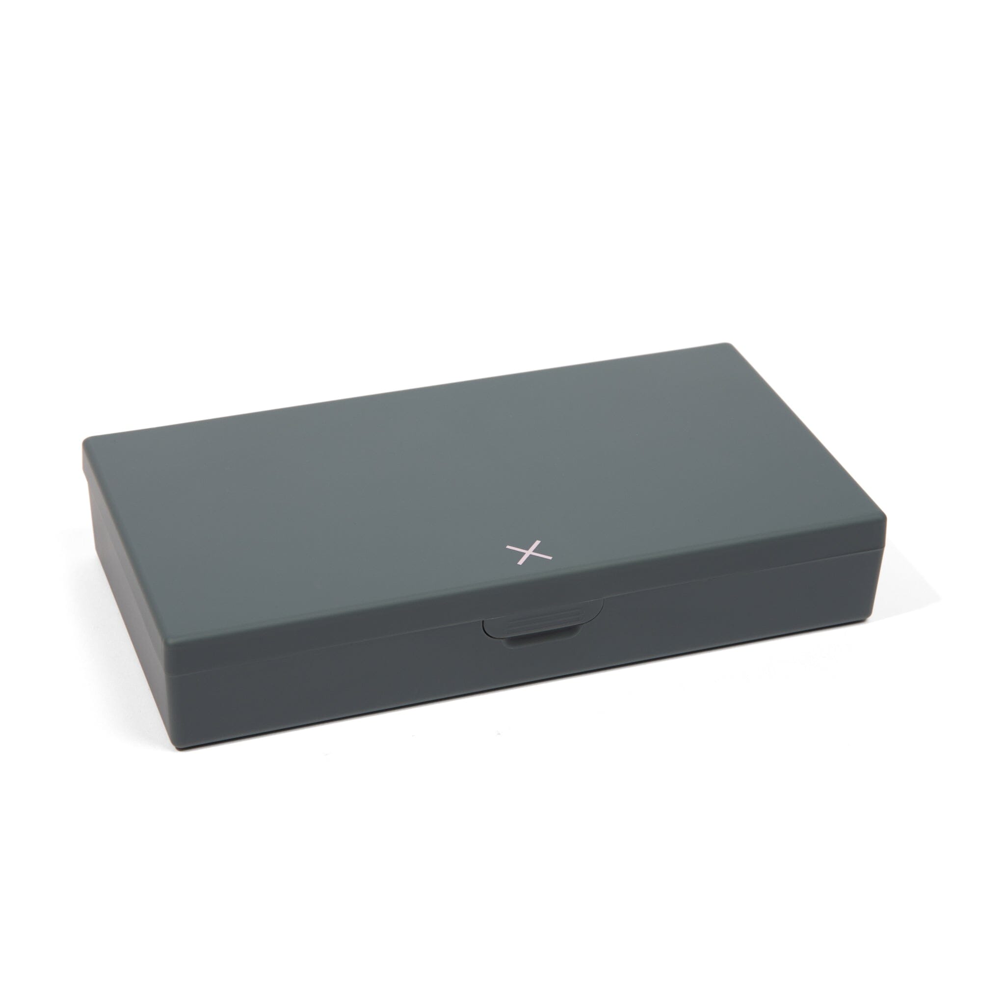 Port & Polish Charcoal Gray AM/PM Pill Box