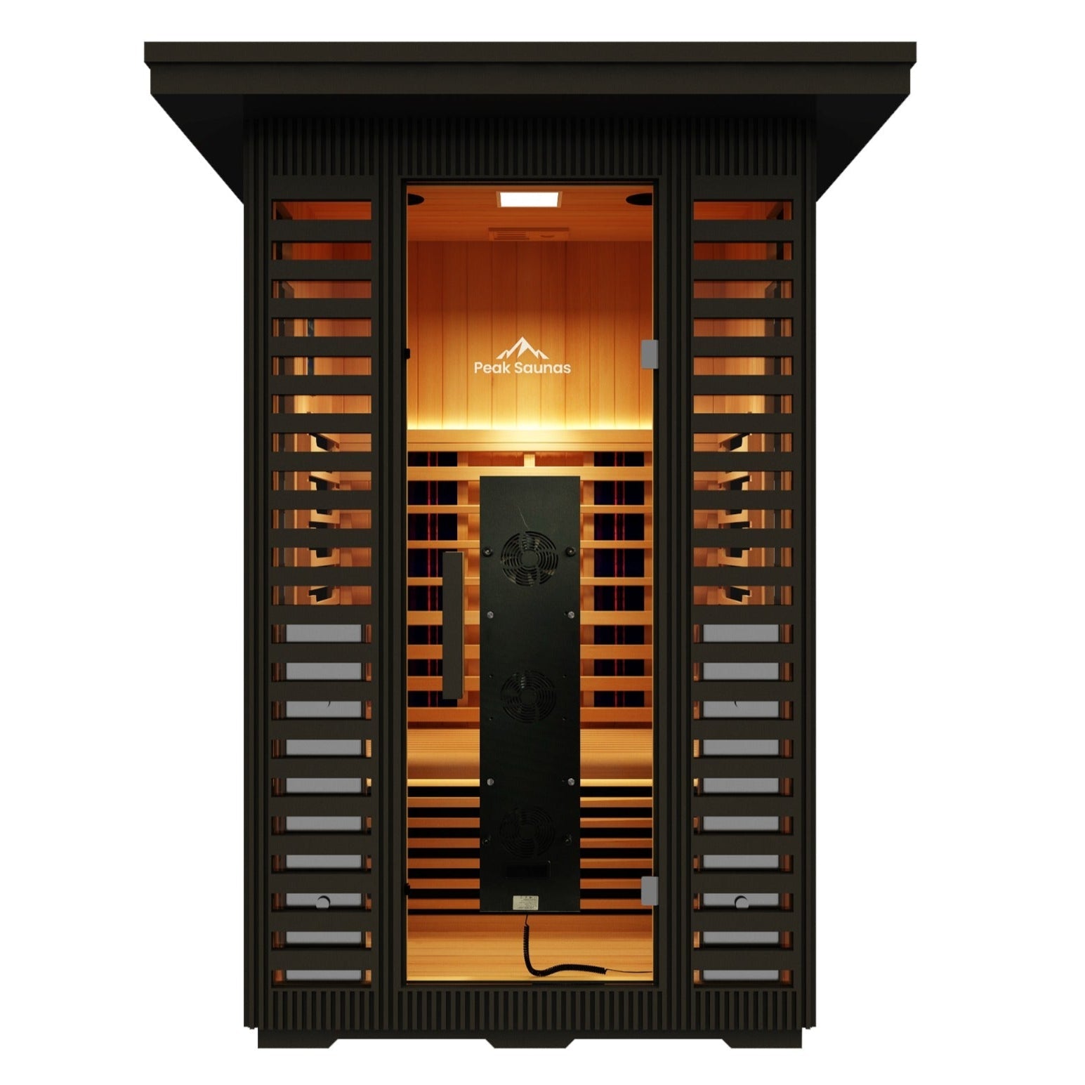 Patagonia 2-Person Outdoor Full Spectrum Infrared Sauna with Full-Body Medical-Grade Red Light Therapy and Smart WiFi App Control