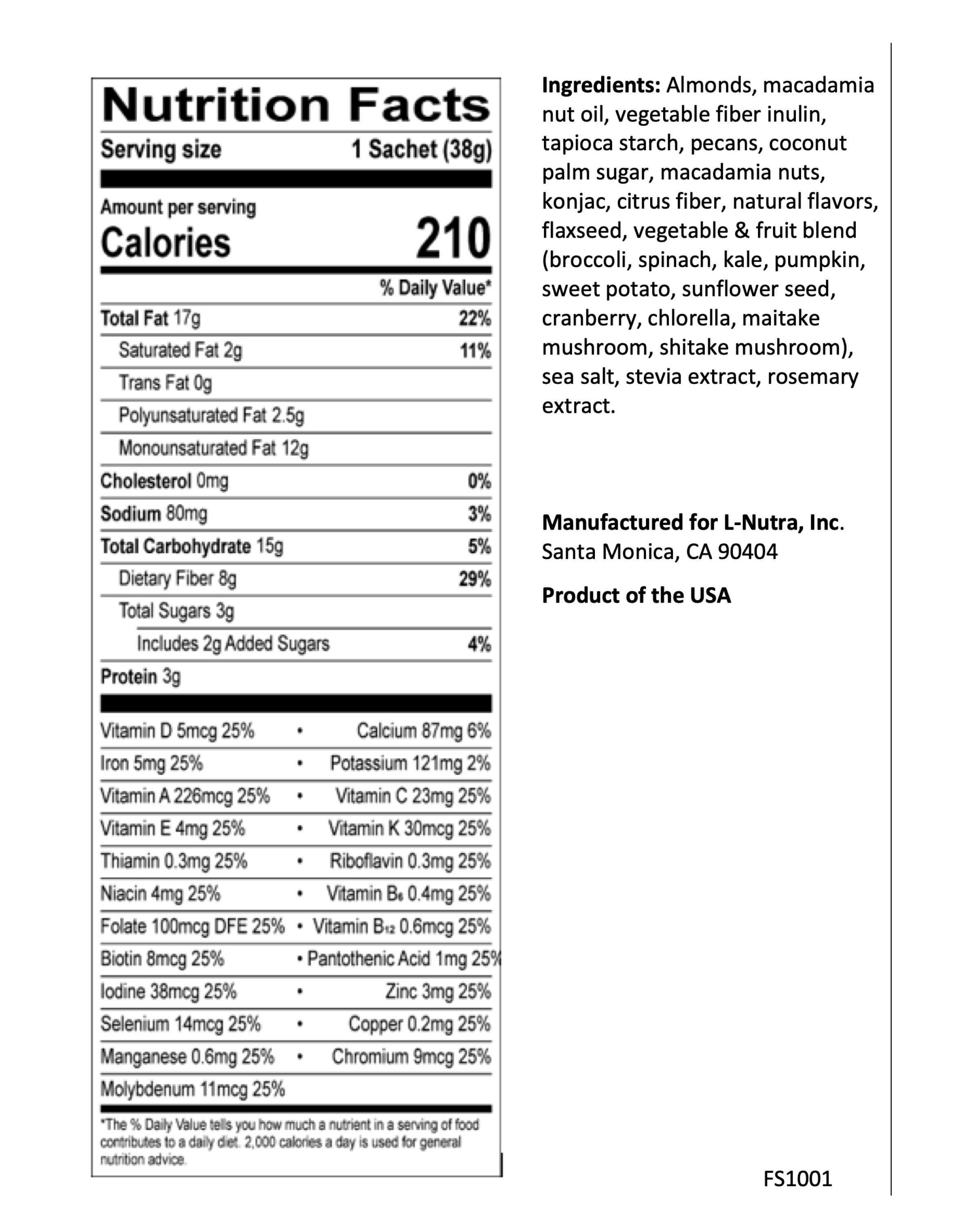 Prolon Life Fasting Shake