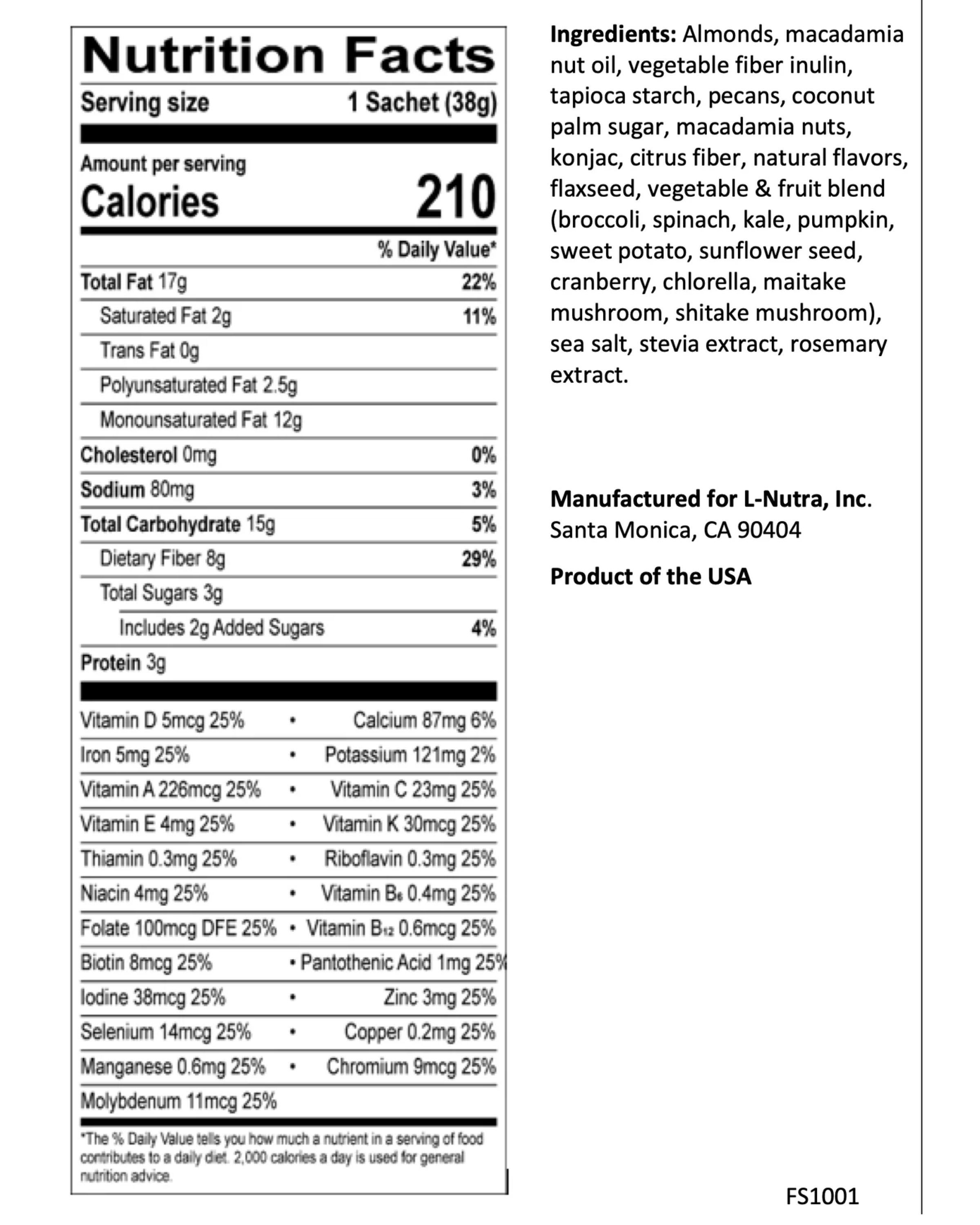 Prolon Life Fasting Shake