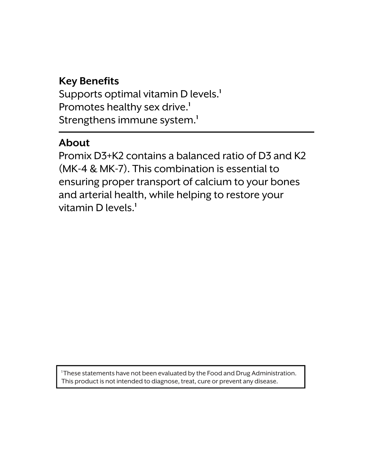 Promix Nutrition D3 (5,000 IU) + K2