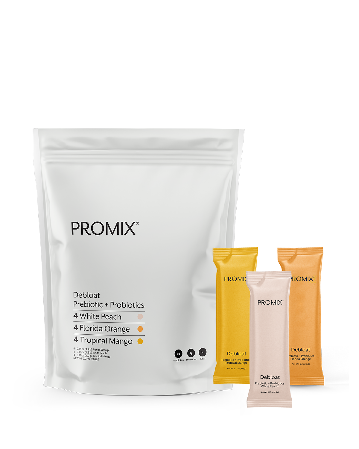 Promix Nutrition Debloat: Prebiotic + Probiotic Variety Pack