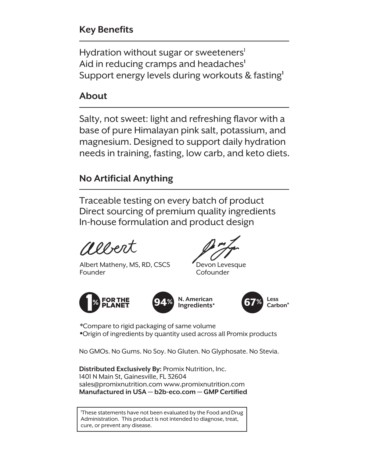 Promix Nutrition Salted Watermelon Electrolyte Drink Mix