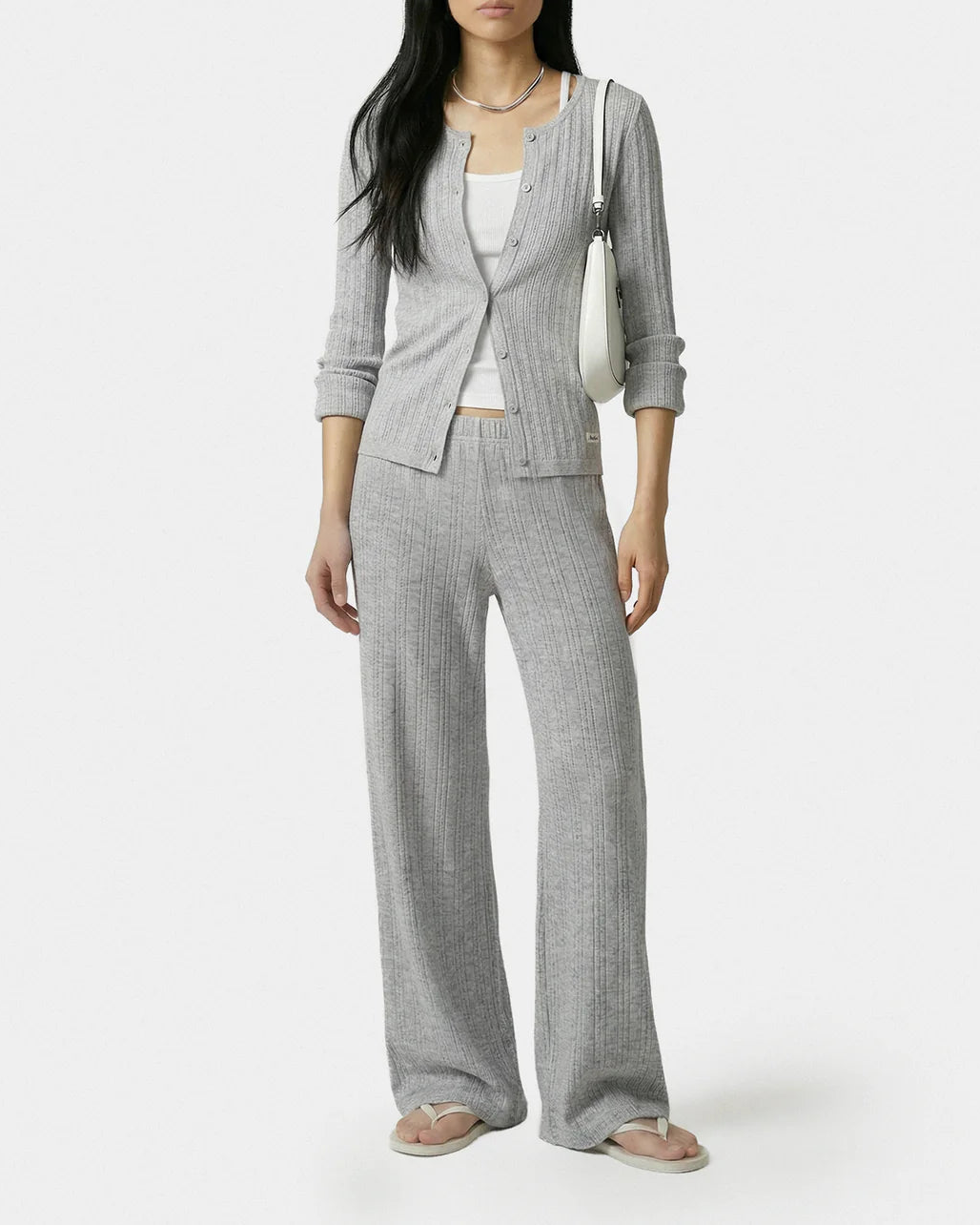 Sporty & Rich Signature Logo Pointelle Trousers