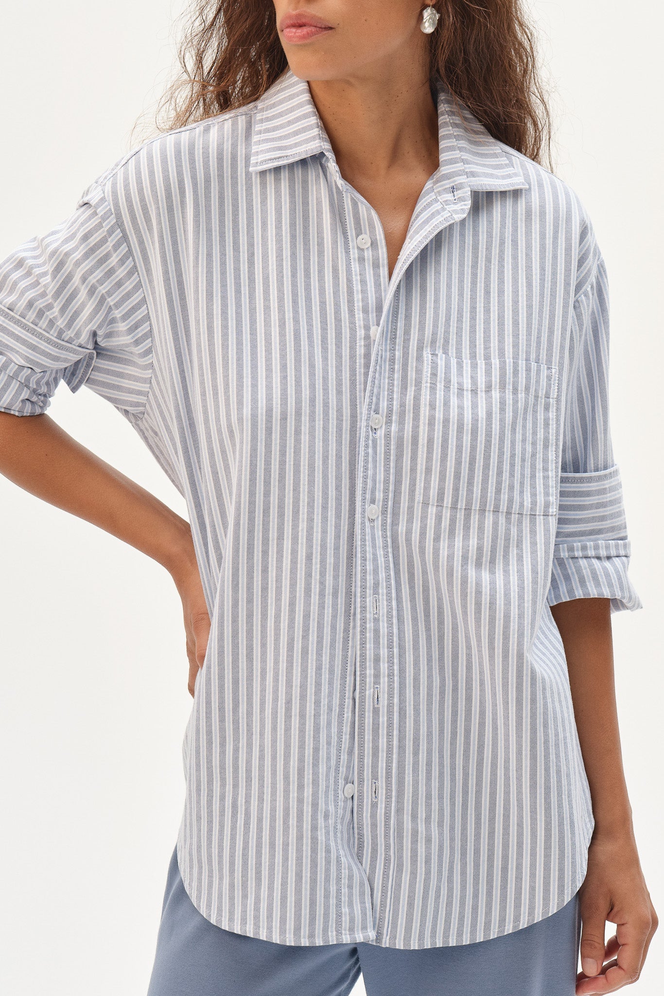 Donni The Oxford Stripe Shirt
