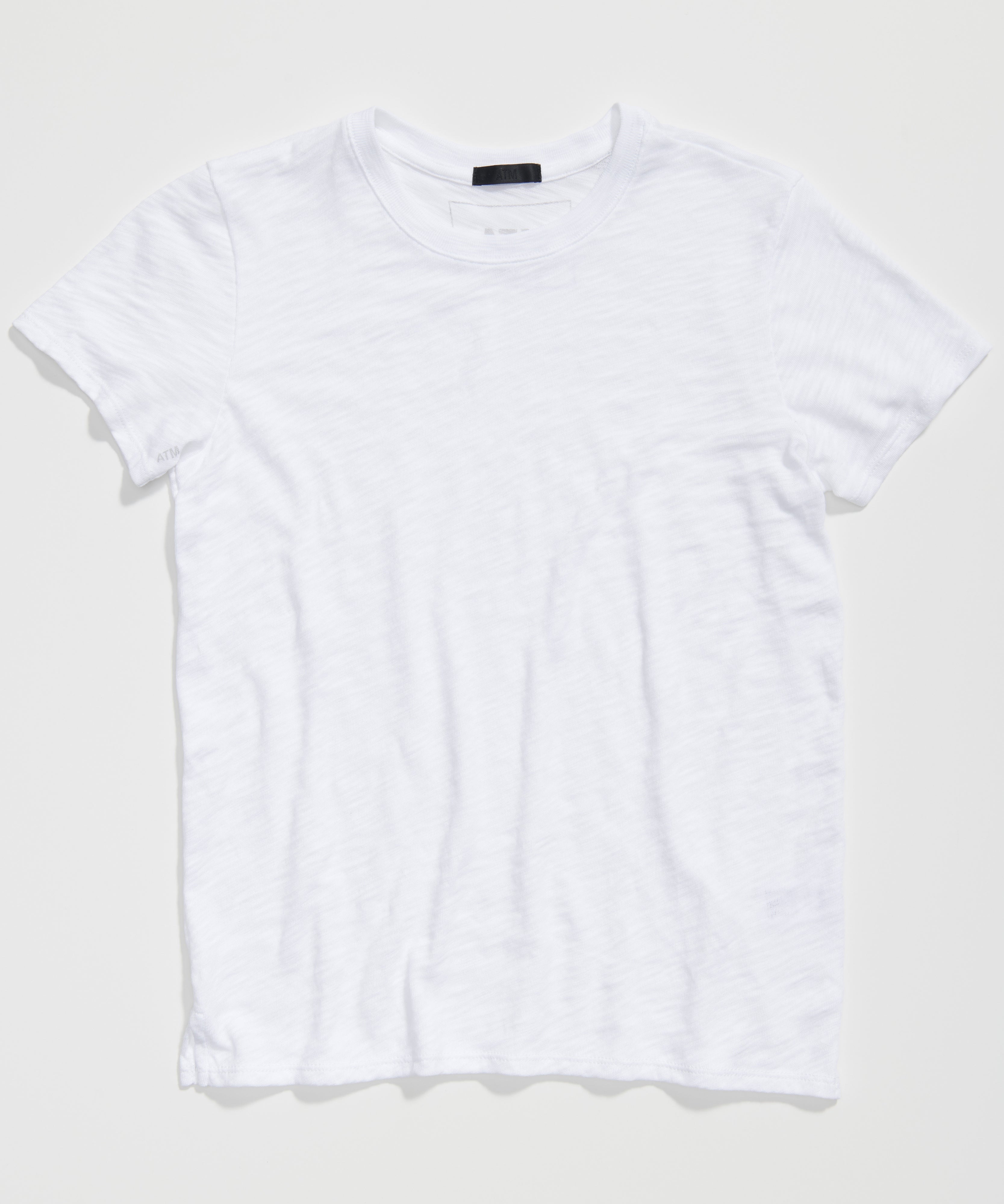 Slub Jersey Schoolboy Crew Neck Tee