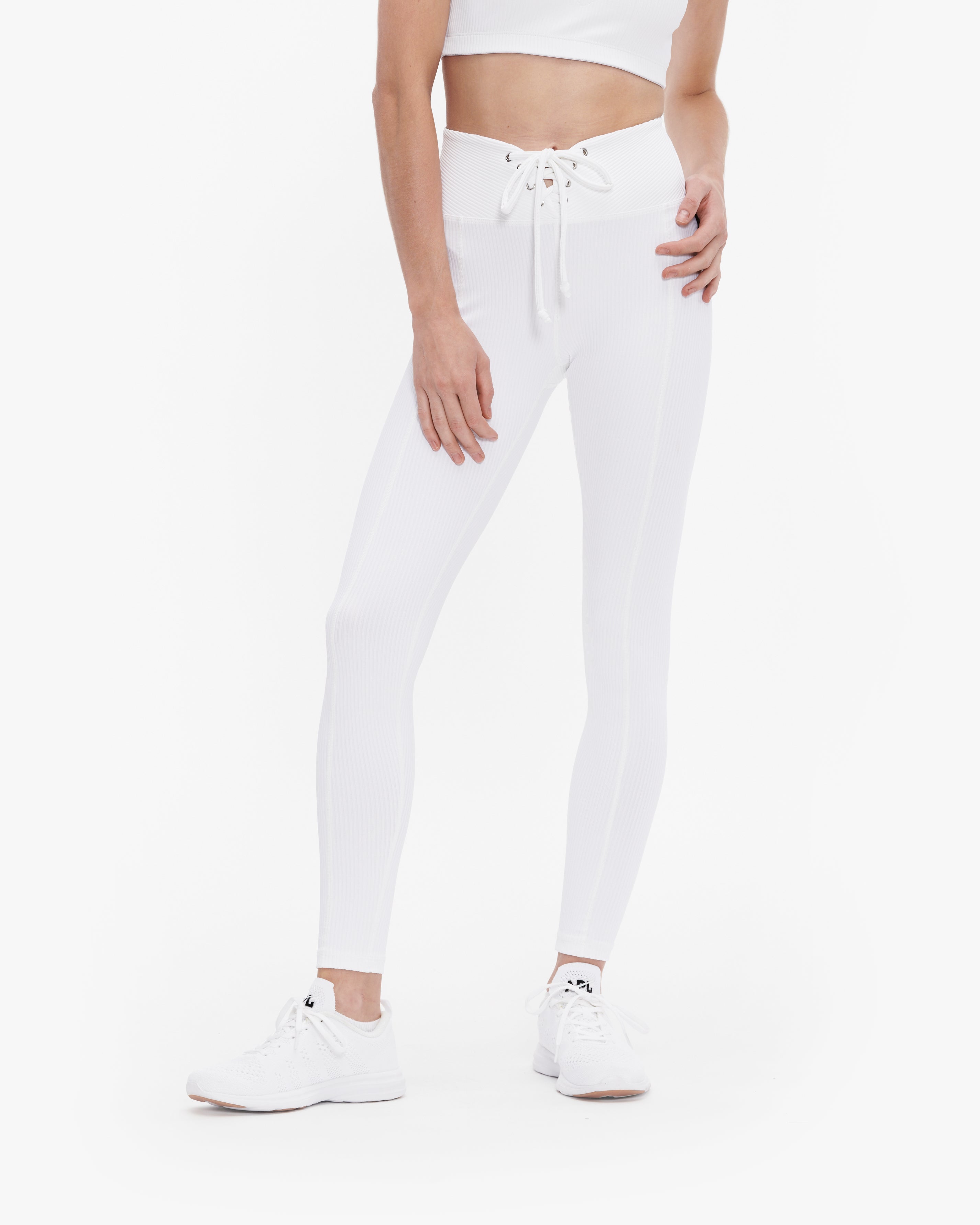 YEAR OF OURS RIBBED FOOTBALL LEGGING WHITE