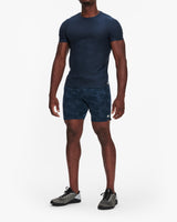 VUORI STRATO TECH TEE NAVY HEATHER