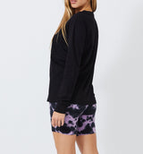 MONROW LONG SLEEVE EX-BOYFRIEND POCKET CREW