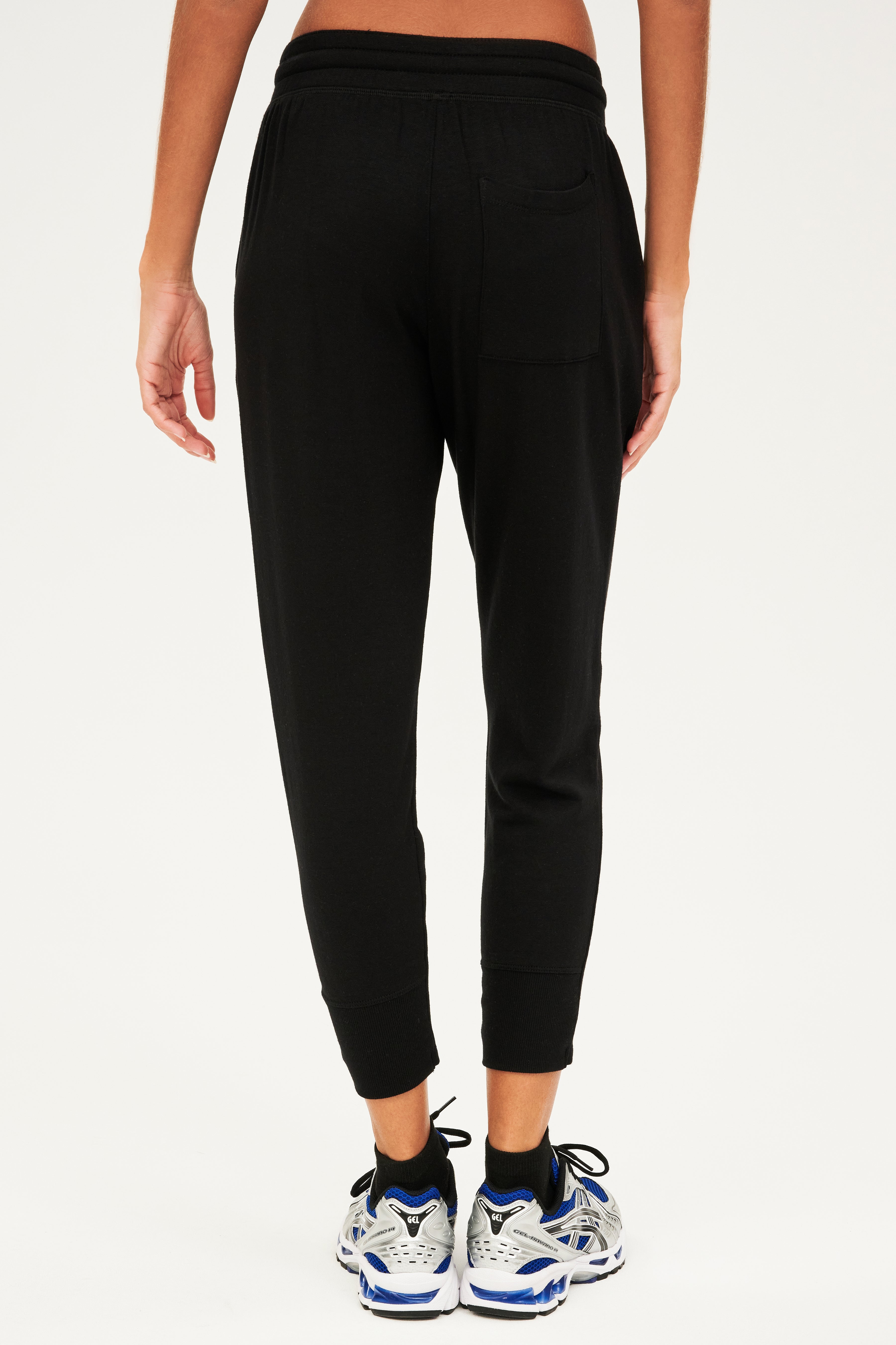 Reena Fleece 7/8 Sweatpant - Black